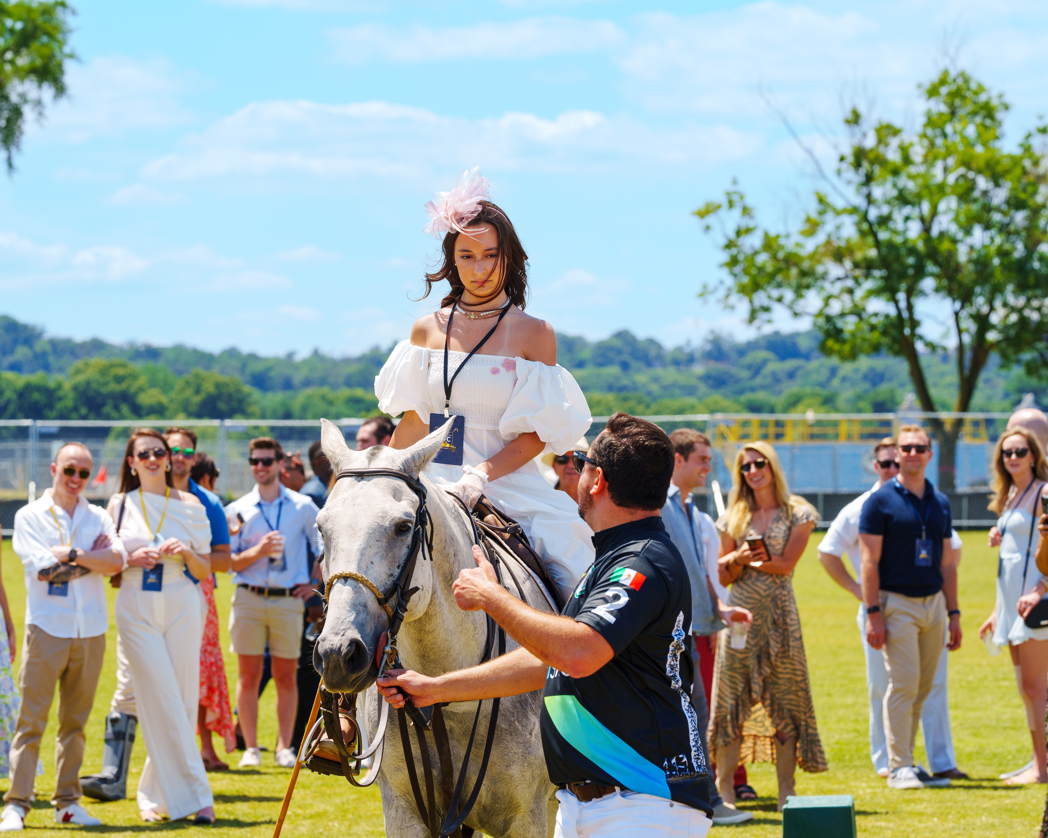 Attendee on Horse